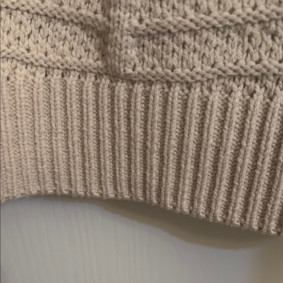 Joie Cream Ribbed Crop Tank Top Sleeveless - Picture 6 of 6